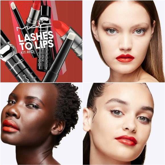 MAC Lashes To Lips Kit: Relentlessly Red Lipstick, Mini MacStack + *BNIB - Picture 5 of 16